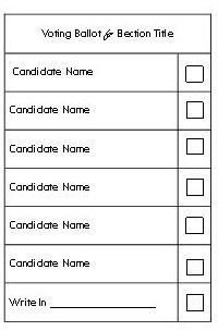 Single Office Election Ballot Template