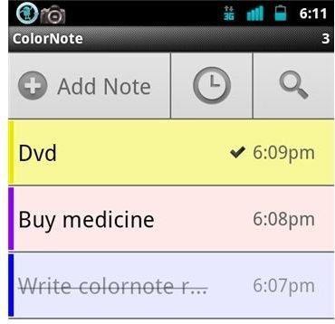 android color notes to iphone