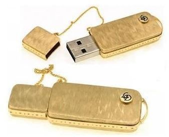 Solid Gold USB Flash Drive