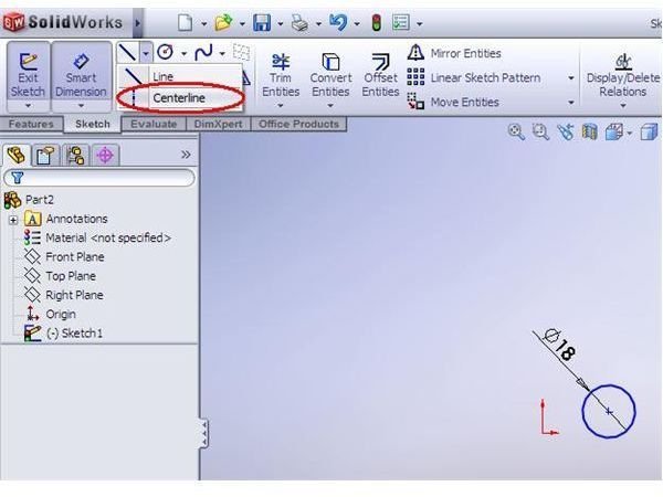 Free SW2008 Tutorial. SolidWorks Training. How to construct a round "C" profile in SolidWorks