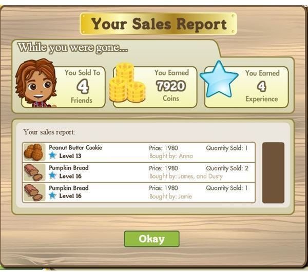 FarmVille Sales Report