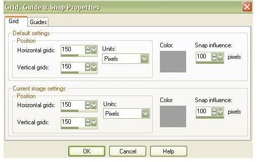 Grid Guide and Snap Properties