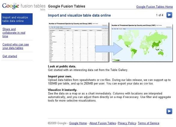 Learn About Google Fusion Tables