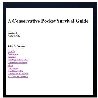 Screenshot Conservative Pocket Guide