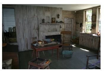Inside the Mitchelle home, now the location of the Maria Mitchell Association.