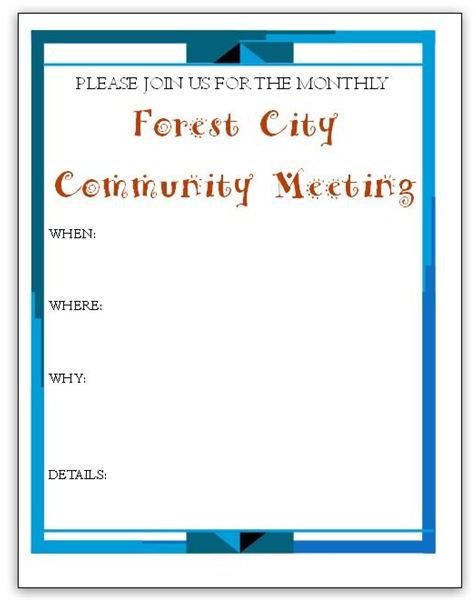Blue Design Meeting Flyer