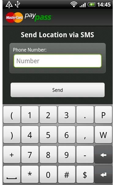 MasterCard PayPass Send SMS