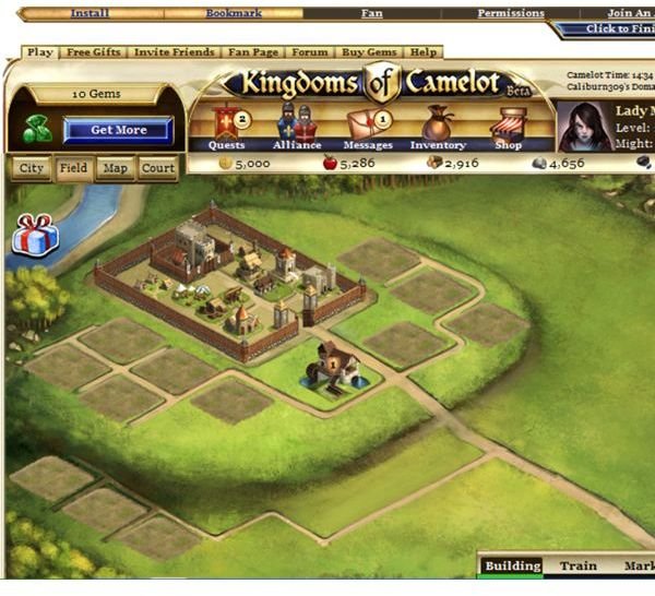 Kingdoms of Camelot Screenshot