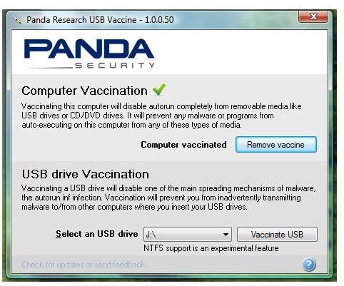 panda vaccine usb free download