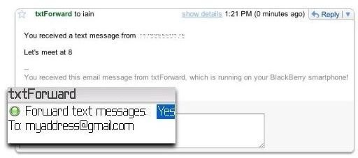 Review of txtForward for Blackberry Smartphones: Installation, Working, Main Features And Final Verdict