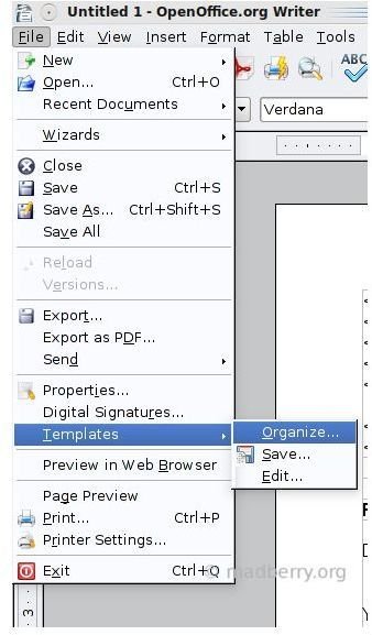 how to download openoffice templates