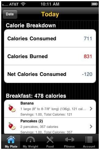 calories counter app iphone