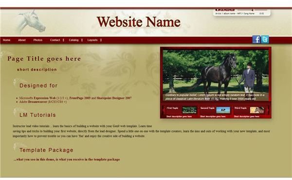 Great Dreamweaver Horse Templates