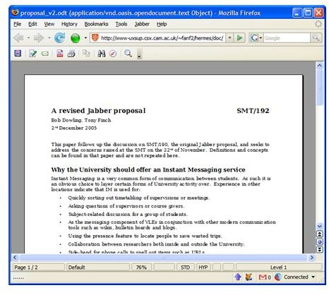 OpenOffice Word Processor