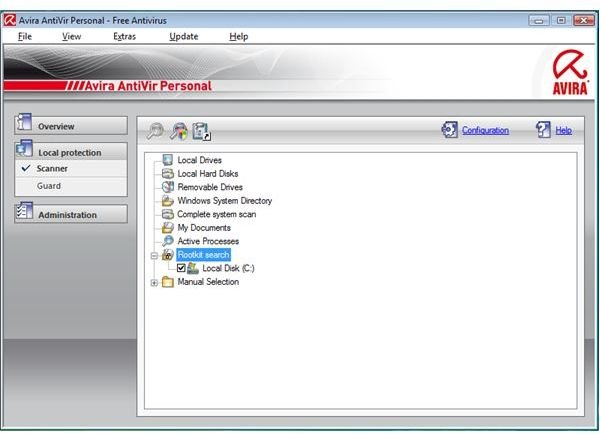 Scanner Manager in AntiVir 9