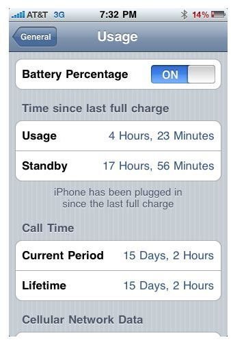 Battery Percentage Indicator On