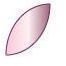 Adobe Illustrator CS3 Buttons - pink gradient leaf buttons - gradient leaf