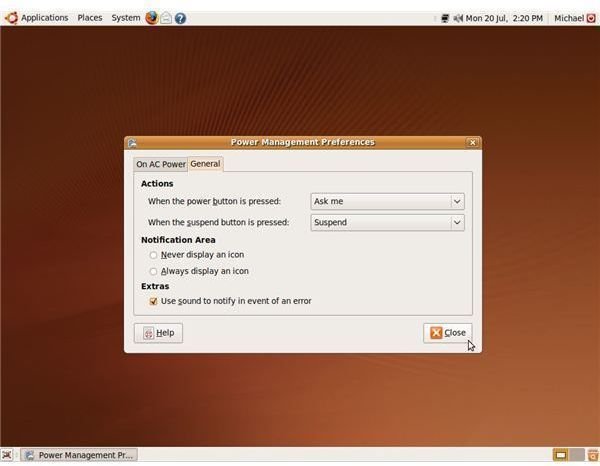 Ubuntu Power Management