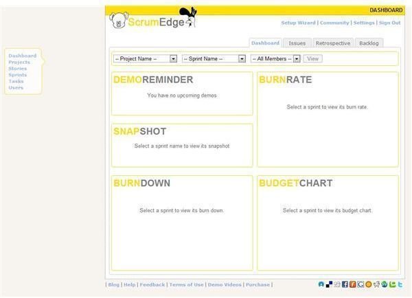 Review of ScrumEdge - Online Collaborative Tool for Scrum Teams