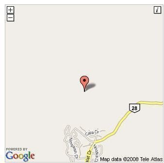 A Google map showing location of my Geocache