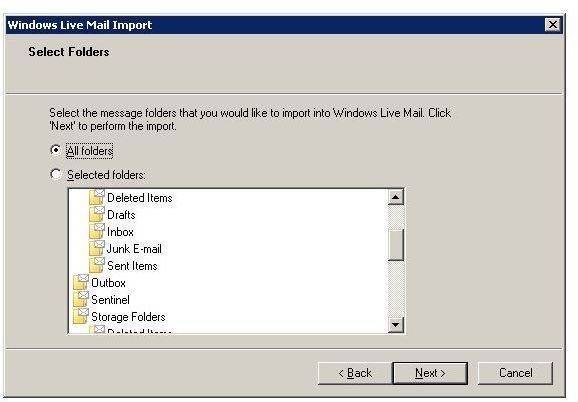 Windows Live Mail Messages Import 4