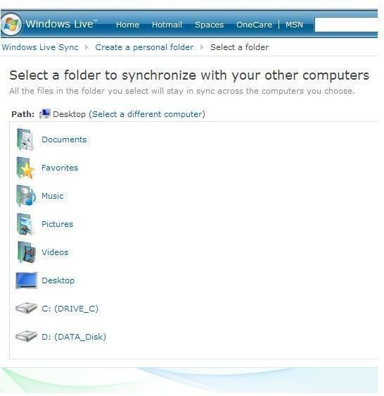 live-sync-folders