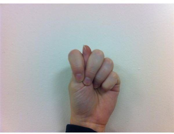 American Sign Language: Fingerspelling T