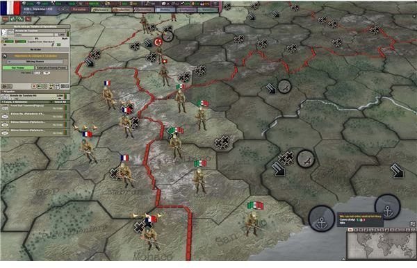 Zoom in tight and Counters become little soldiers in HoI III