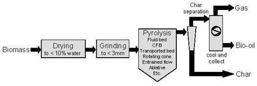 simple step of how biomass is turned into biochar