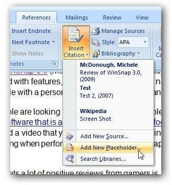 how to insert a citation into powerpoint