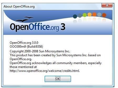 Figure 9 - About OpenOffice