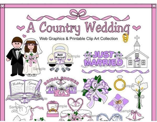 Wedding Border Clipart: Country Clipart