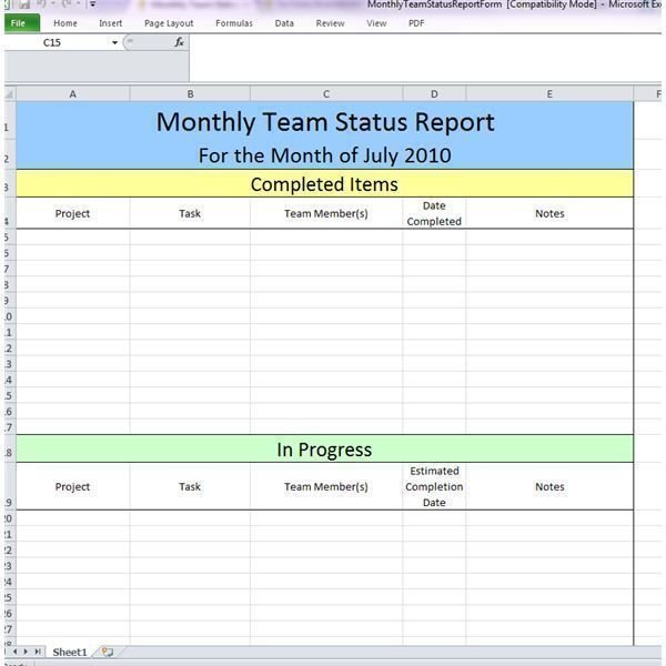 Monthly Team Status Review by Ronda Roberts