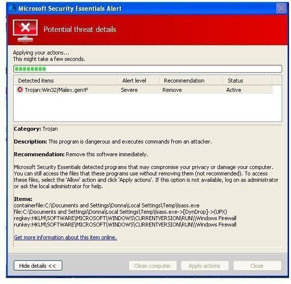 Free Antivirus and Trojan Removers: Microsoft Security Essentials