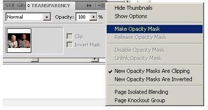 Illustrator&rsquo;s make opacity mask option