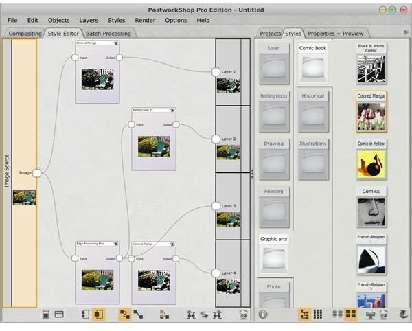 Style Editor in PostworkShop Pro