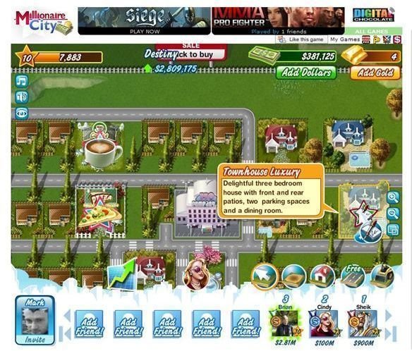 Facebook Game Review: Millionaire City - Make tons of Money on Facebook