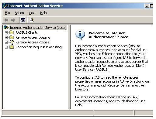 IAS Features Supported by Microsoft Windows Servers