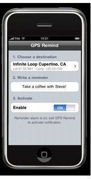 iPad GPS Reminder