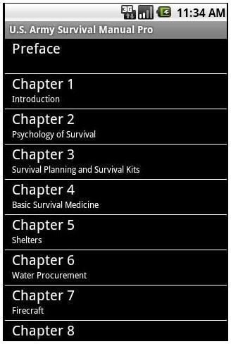 U.S. Army Survival Guide Android App