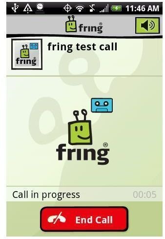 fring test call