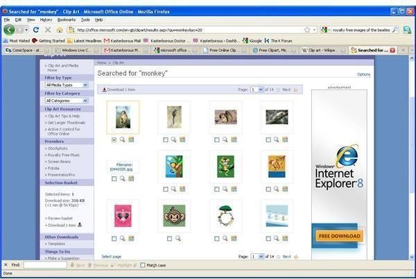 Finding and Using Microsoft Clipart Online