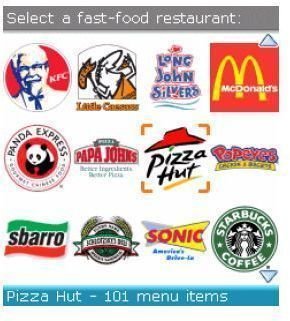 Fast Food Calorie Counter BlackBerry App