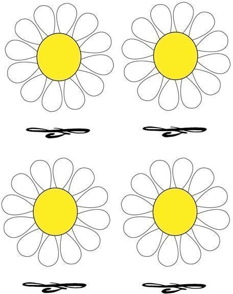 Free Place Cards with Daisy Design: Five Top Templates to Download