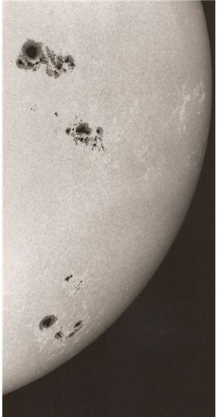 Sunspots on the Surface of the Sun