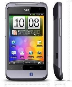 HTC Salsa front and side view