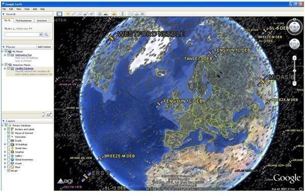 Understanding How To Locate A Satellite In Space Using Google Earth