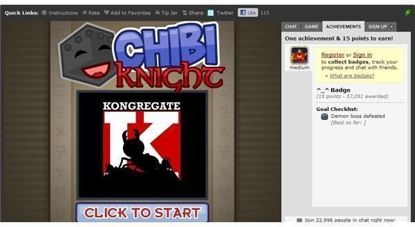 Chibi Knight - Kongregate RPG Review