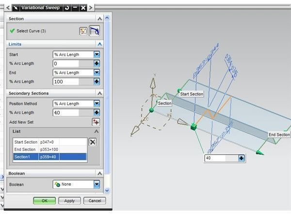 UG variational sweep feature add new set