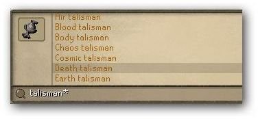 Searching for a Talisman to Buy on GE